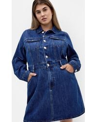 City Chic - Plus Size Liora Wash Mini Dress - Lyst