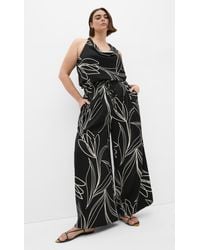 City Chic - Plus Size Shania Print Wide Leg Pants - Lyst