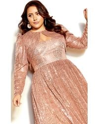 City Chic - Plus Size Camila Jacket Rose - Lyst