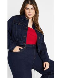 City Chic - Plus Size Jojo Wash Jacket - Lyst
