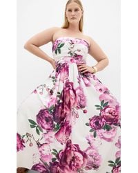 City Chic - Plus Size Rosalee Sleeveless Print Maxi Dress - Lyst