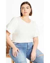 City Chic - Plus Size Leona Top - Lyst