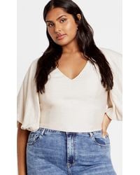 City Chic - Plus Size Peta Top - Lyst