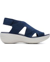 clarks cork wedge sandals