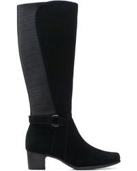clarks knee high suede boots