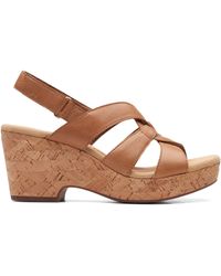 Damen-Sandalen mit Keilabsatz von Clarks | Online-Schlussverkauf – Bis zu  50% Rabatt | Lyst DE