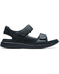 clarks black summer sandals
