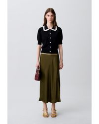 Claudie Pierlot - Lace Knit Cardigan - Lyst