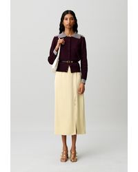 Claudie Pierlot - Striped Wool Sailor Cardigan - Lyst