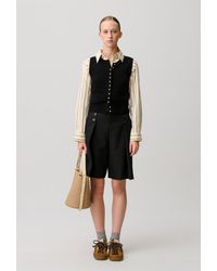 Claudie Pierlot - Button-Up Knitted Top - Lyst