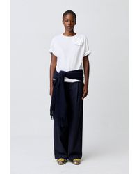 Claudie Pierlot - Tonal Floral Jersey T-Shirt - Lyst