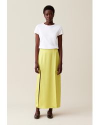 Jupe Longue Fluide A Pinces Claudie Pierlot en coloris Rose Lyst