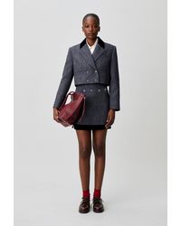 Claudie Pierlot - Bi-Material Tailored Jacket - Lyst