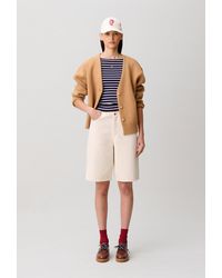 Claudie Pierlot - Ecru Denim Bermuda Shorts - Lyst