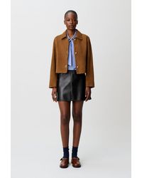 Claudie Pierlot - Short Suede Leather Jacket - Lyst