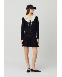 Claudie Pierlot - Jupe Courte Maille Fine - Lyst