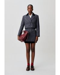 Claudie Pierlot - Bi-Material Tailored Jacket - Lyst