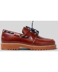 Claudie Pierlot - Belem Leather Boat Shoes - Lyst