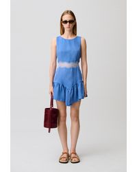 Claudie Pierlot - Flowy Lace Mini Dress - Lyst