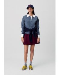 Claudie Pierlot - Jupe Laine Courte Droite - Lyst