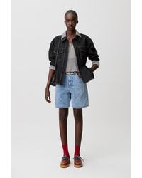 Claudie Pierlot - Straight-Leg Denim Shorts - Lyst
