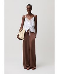 Claudie Pierlot - Lace-Print Satin Top - Lyst
