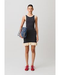 Claudie Pierlot - Short Striped Dress - Lyst