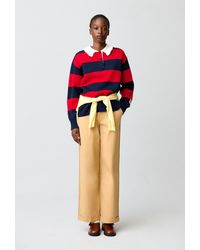 Claudie Pierlot - Knitted Rugby Polo Jumper - Lyst