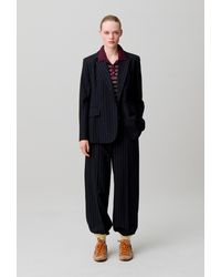 Claudie Pierlot - Striped Wool-Blend Jacket - Lyst