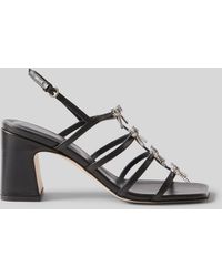 Claudie Pierlot - Sandales À Talon Bijoux Et Cuir - Lyst