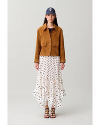 Claudie Pierlot - Polka Dot Pleated Skirt - Lyst