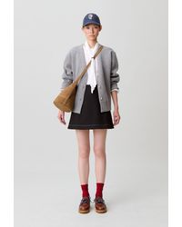 Claudie Pierlot - Contrast Stitch Straight Skirt - Lyst