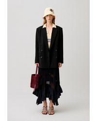 Claudie Pierlot - Jupe Plissée À Ourlet Asymétrique - Lyst