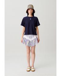 Claudie Pierlot - Jupe Rayée Courte - Lyst