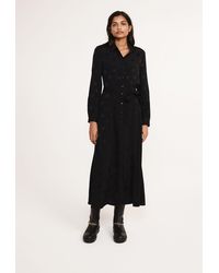 Claudie Pierlot Robe-chemise longue - Noir