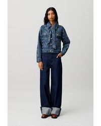 Claudie Pierlot - Printed Denim Jacket - Lyst