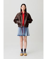 Claudie Pierlot - Casual Shiny Leather Jacket - Lyst