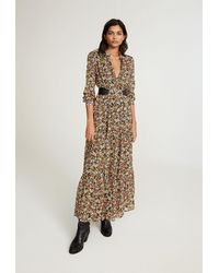 Claudie Pierlot Robe longue fleurie - Multicolore