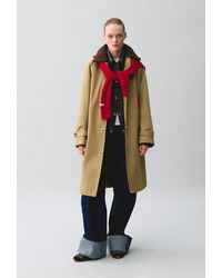 Claudie Pierlot - Removable Velvet Collar Trench - Lyst