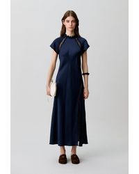 Claudie Pierlot - Satin Victorian Collar Dress - Lyst