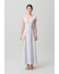 Claudie Pierlot - Floral Satin Dress - Lyst