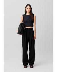 Claudie Pierlot - Ruffled Crop Top - Lyst