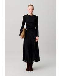 Claudie Pierlot - Bi-Material T-Shirt Dress - Lyst