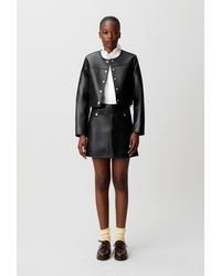 Claudie Pierlot - Short Leather Skirt - Lyst
