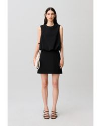 Claudie Pierlot - Round Neck Blouson Top Satin Bows - Lyst