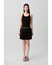 Claudie Pierlot - Knit Dress With Criss-Cross Straps - Lyst