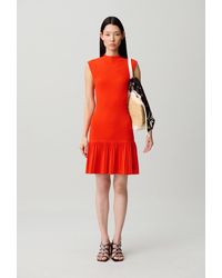 Claudie Pierlot - Pleated Knit Dress - Lyst