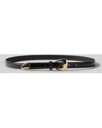 Claudie Pierlot - Leather Belt With Organic Buckle - Lyst
