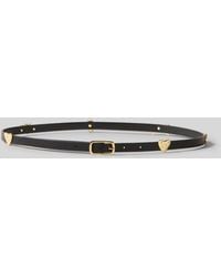 Claudie Pierlot - Smooth Leather Charm Belt - Lyst