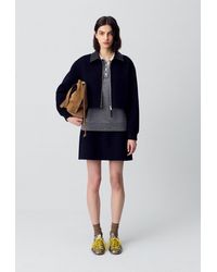 Claudie Pierlot - Jupe Laine Courte Droite - Lyst
